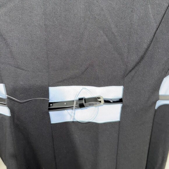 Calvin Klein Women Fit & Flare Casual Formal Dress Sleeveless Black Belt Sz 14 - Picture 10 of 13